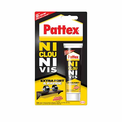 Pattex Ni Clou Ni Vis kit de montage pour intérieur et extérieur (390  grammes) - blanc