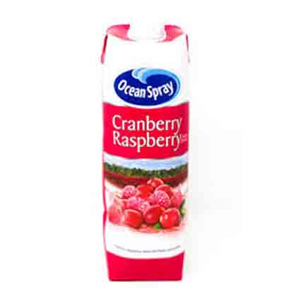 OCEAN SPRAY RASPBERRY AND CRANBERRY LT - GO DELIVERY