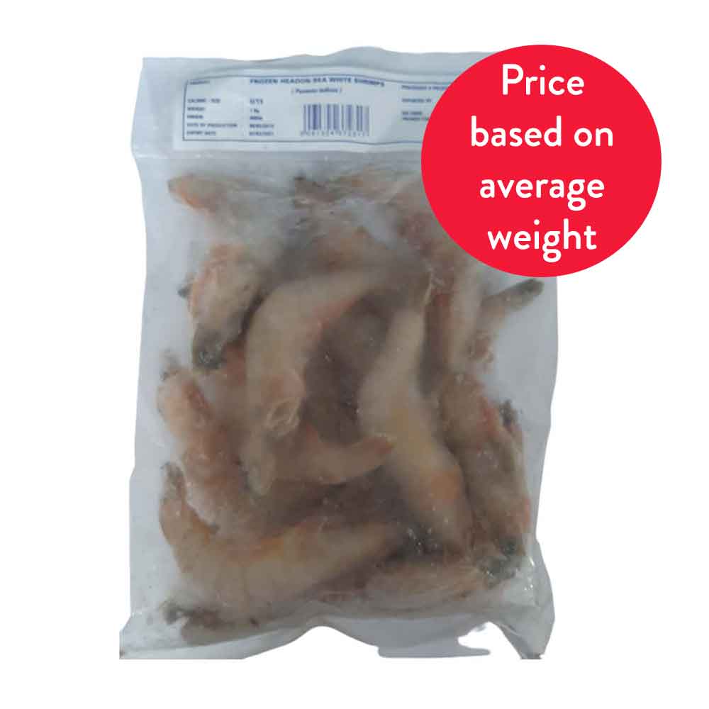 Captain Hook Head On White Shrimps Crevettes U15 Avec Tete 1kg Rs966 Kg Go Delivery