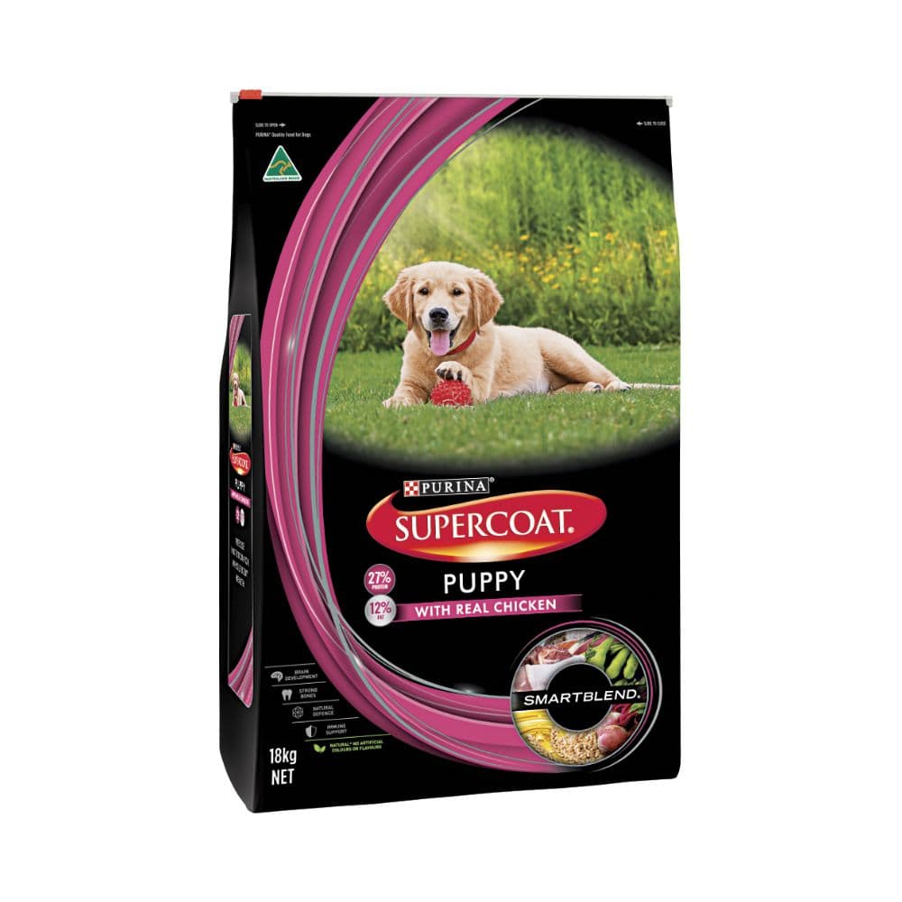 PURINA Supercoat Puppy Dog Chicken 18Kg GO DELIVERY
